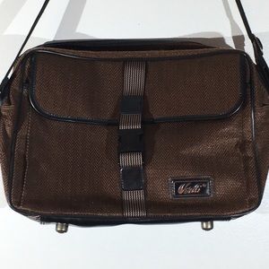 Vintage Verdi Tweed luggage - Messenger Bag